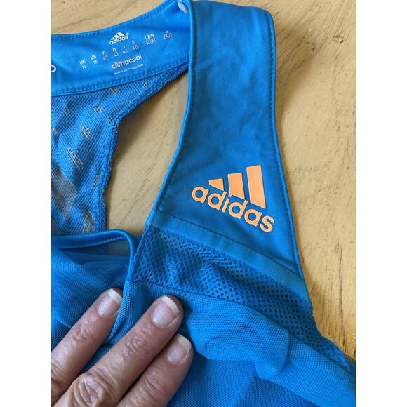 Adidas Mesh Tennis Dress Cowl Neck Sheer Geo Print Ana Ivanovic 2014 Aus Open M - Picture 11 of 12